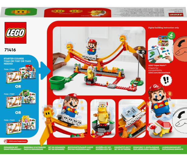 LEGO Super Mario 71416 Przejażdżka po fali lawy – zestaw rozszerz - 1090453 - zdjęcie 3